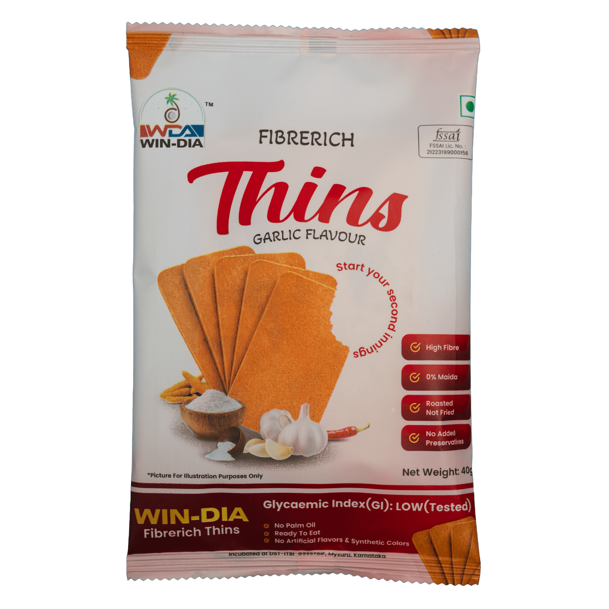 Windia Thins Garlic Flavour - Image 1